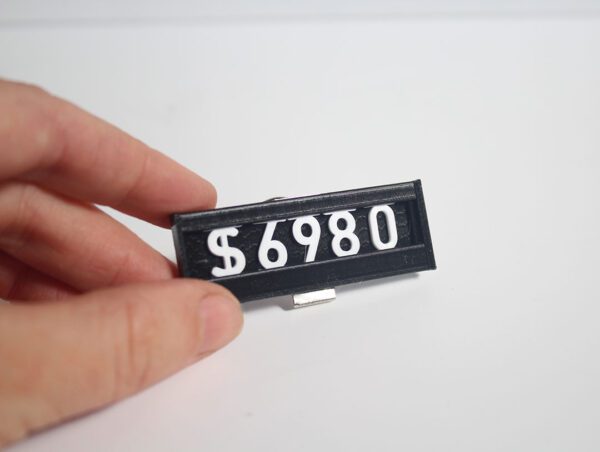 Pizarra 3D 5cm para nros